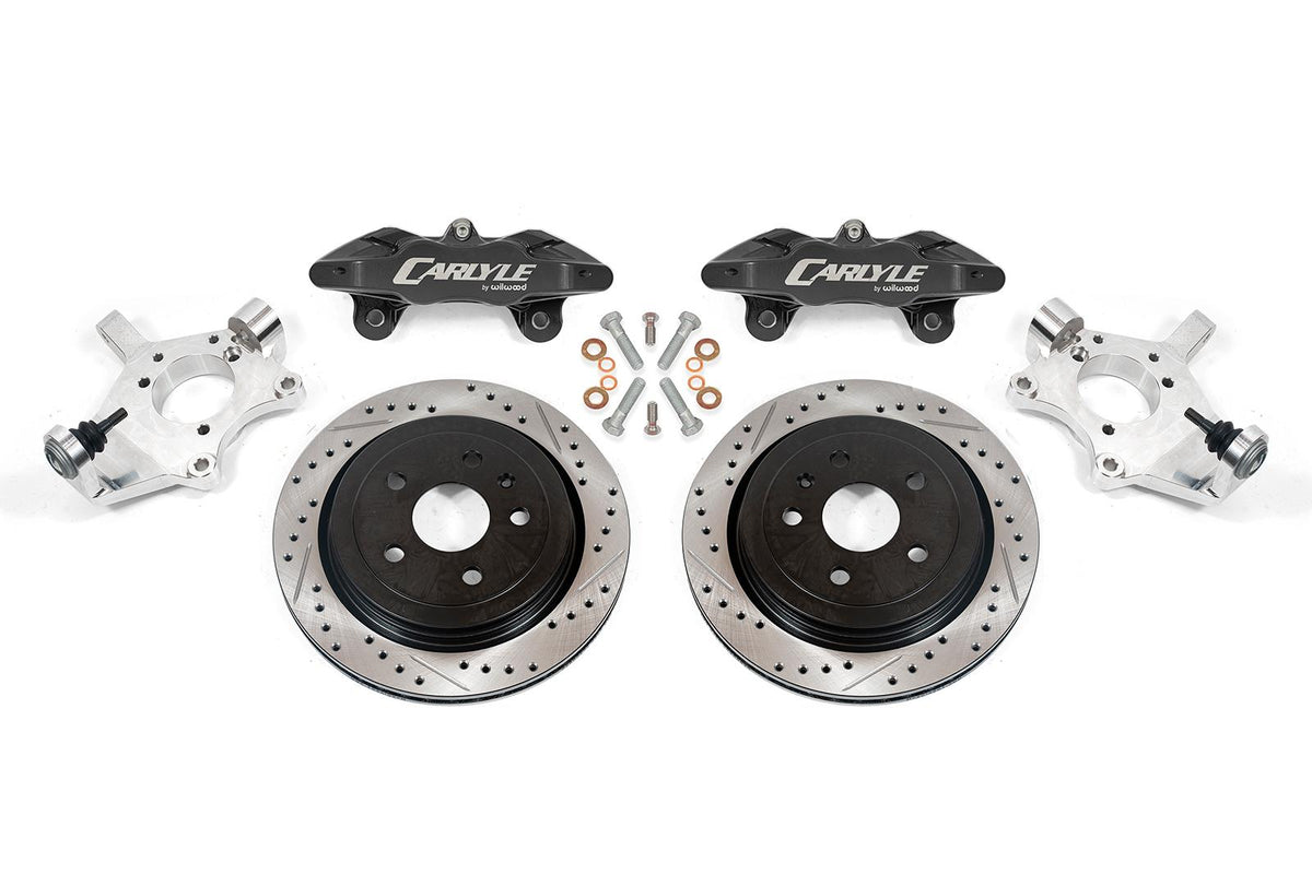 BMR 05-13 Chevrolet Corvette 15in Conversion Kit w/ Drilled & Slotted Rotors & Black Calipers - DRP552 for 1997-2013 Chevrole