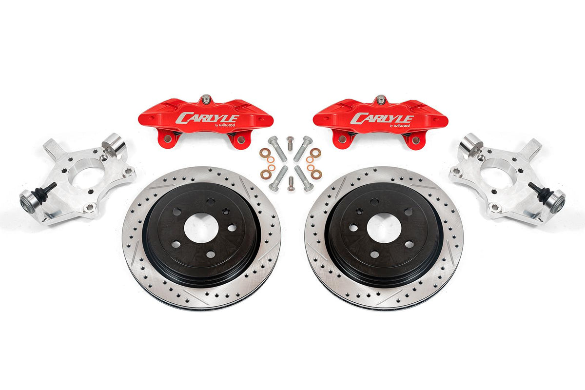 BMR 05-13 Chevrolet Corvette 15in Conversion Kit w/ Drilled & Slotted Rotors & Red Calipers - DRP553 for 1997-2013 Chevrolet 