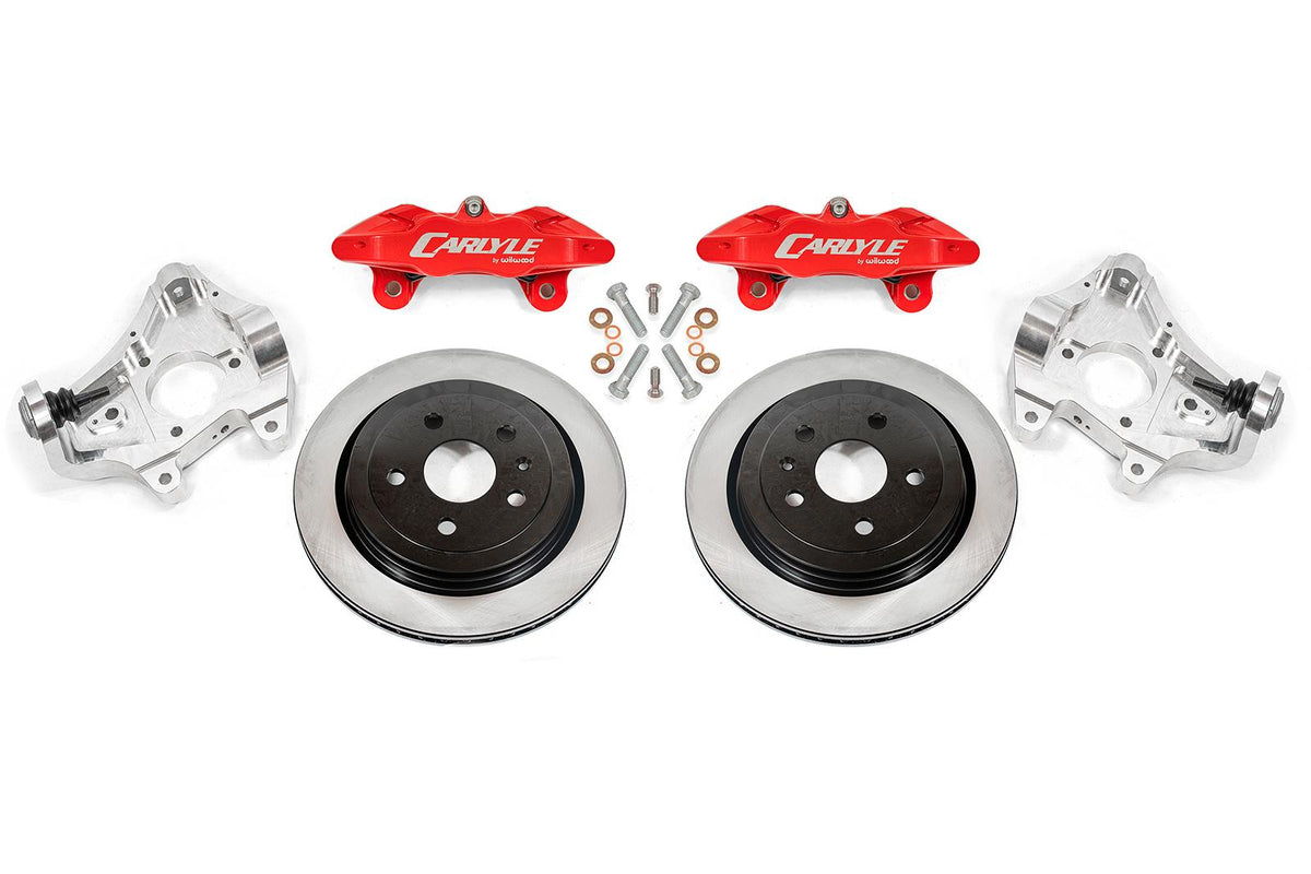 BMR 14-19 Chevrolet Corvette 17in Conversion Kit w/ Solid Rotors & Red Calipers - DRP575 for 2014-2019 Chevrolet Corvette