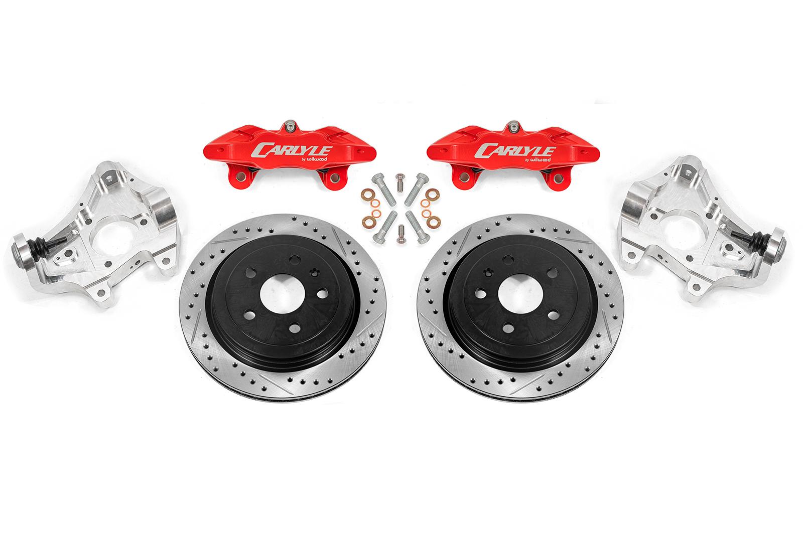 BMR 14-19 Chevrolet Corvette 17in Conversion Kit w/ Drilled & Slotted Rotors & Red Calipers - DRP577 for 2014-2019 Chevrolet 