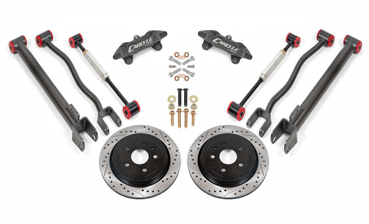 BMR 08-14 Cadillac CTS-V 15in Conversion Kit w/ Drilled & Slotted Rotors & Black Calipers - DRP622H for 2008-2014 Cadillac Ct