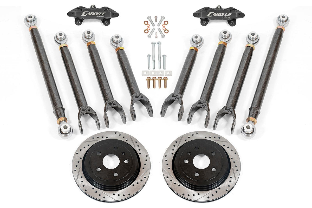 BMR 15-19 Cadillac CTS-V 15in Conversion Kit w/ Drilled & Slotted Rotors & Black Calipers - DRP632H for 2015-2019 Cadillac Ct