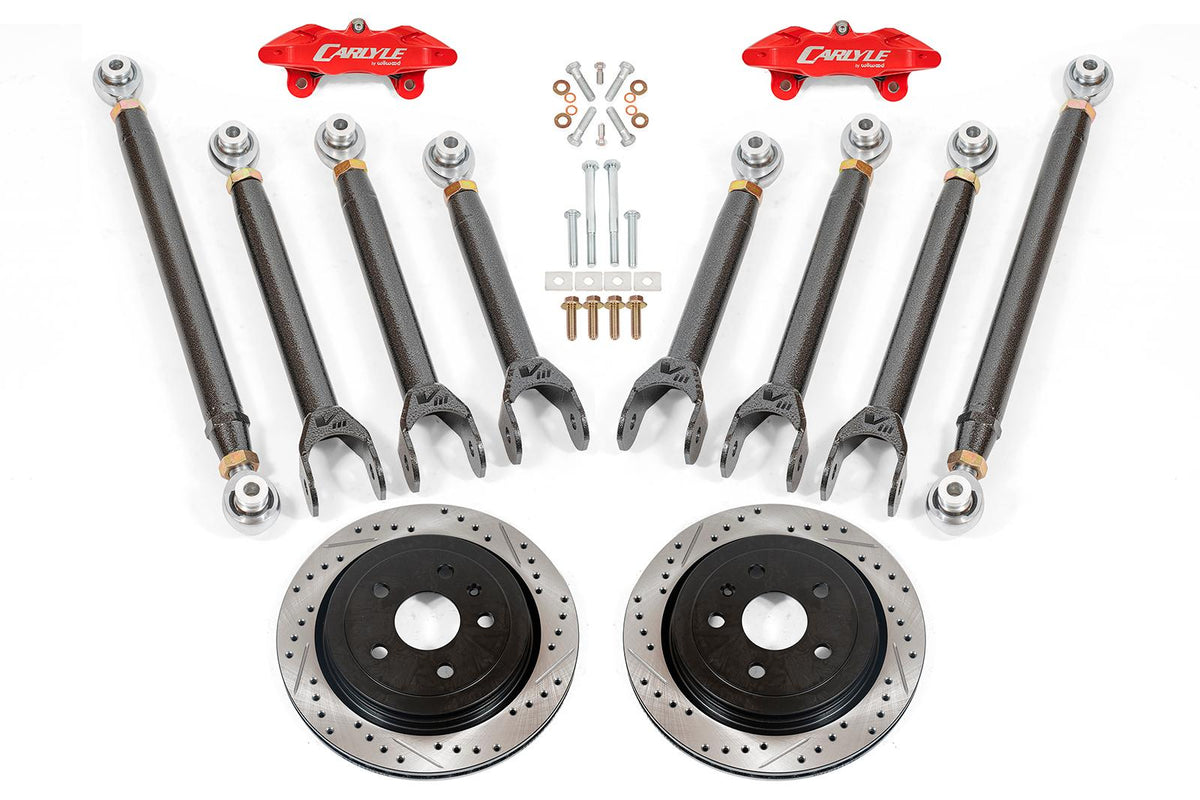 BMR 15-19 Cadillac CTS-V 15in Conversion Kit w/ Drilled & Slotted Rotors & Red Calipers - DRP633H for 2015-2019 Cadillac Cts 