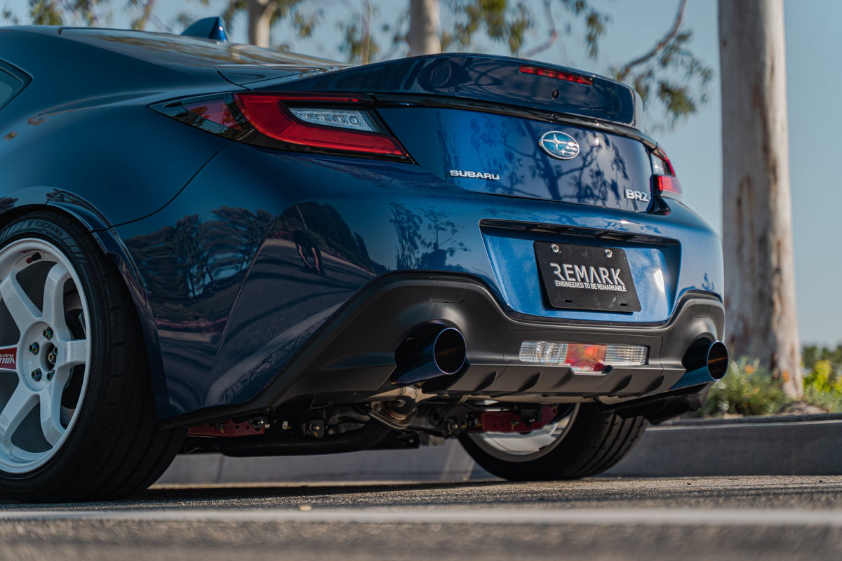 Remark 2022+ Subaru BRZ/Toyota GR86 BOSO Axle Back Exhaust w/Stainless Steel Tip - RO-TSZ8-SL