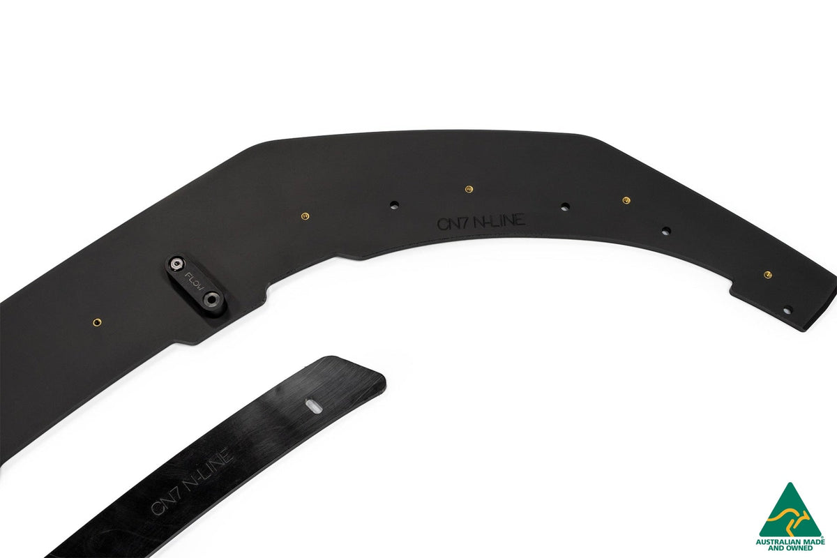 Flow Designs - CN7 Elantra N Line Sedan 2020 Front Lip Splitter &amp; Mounting Brace