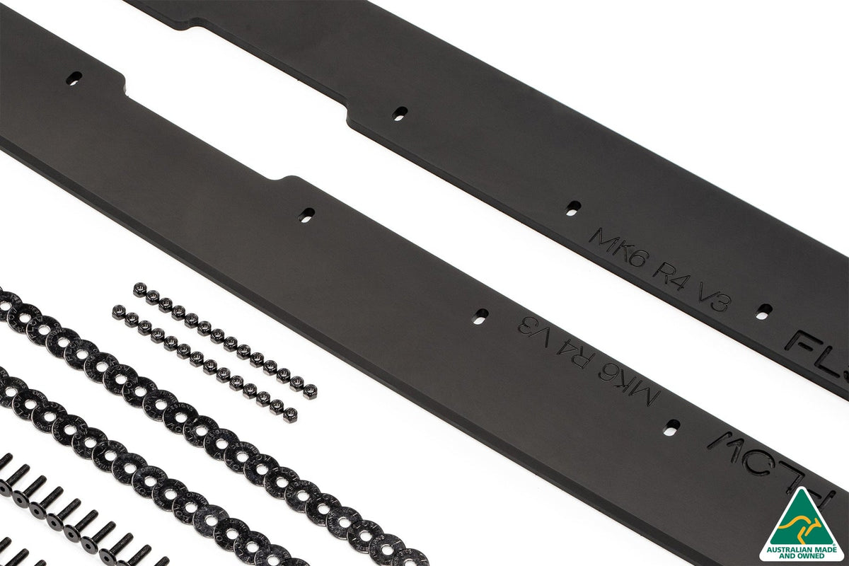 Flow Designs - MK6 Golf R Side Skirt Splitters V3 (Pair)