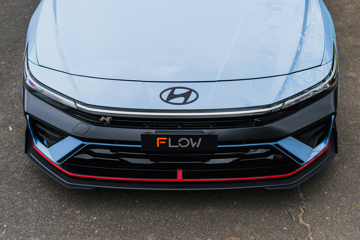 Flow Designs - CN7 V2 Elantra N Sedan Facelift V2 - 2024 Front Lip Splitter &amp; Mounting Brackets (Pair)