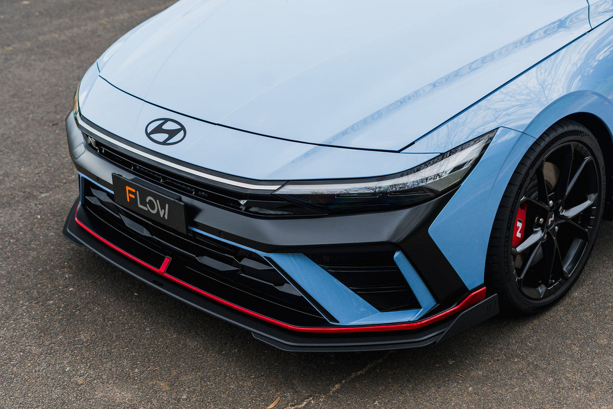 Flow Designs - CN7 V2 Elantra N Sedan Facelift V2 - 2024 Front Lip Splitter Winglets (Pair)