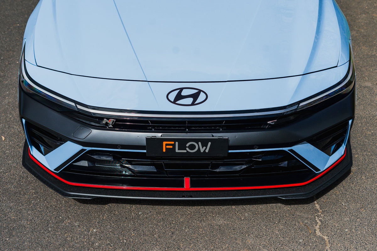 Flow Designs - CN7 V2 Elantra N Sedan Facelift V2 - 2024 Front Lip Splitter &amp; Mounting Brackets (Pair)