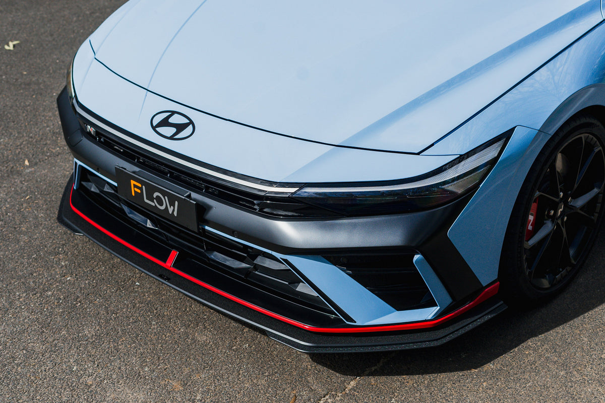 Flow Designs - CN7 V2 Elantra N Sedan Facelift V2 - 2024 Front Lip Splitter Extensions (Pair)