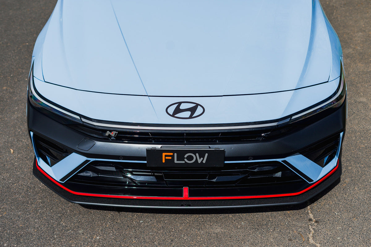 Flow Designs - CN7 V2 Elantra N Sedan Facelift V2 - 2024 Front Lip Splitter &amp; Mounting Brackets (Pair)