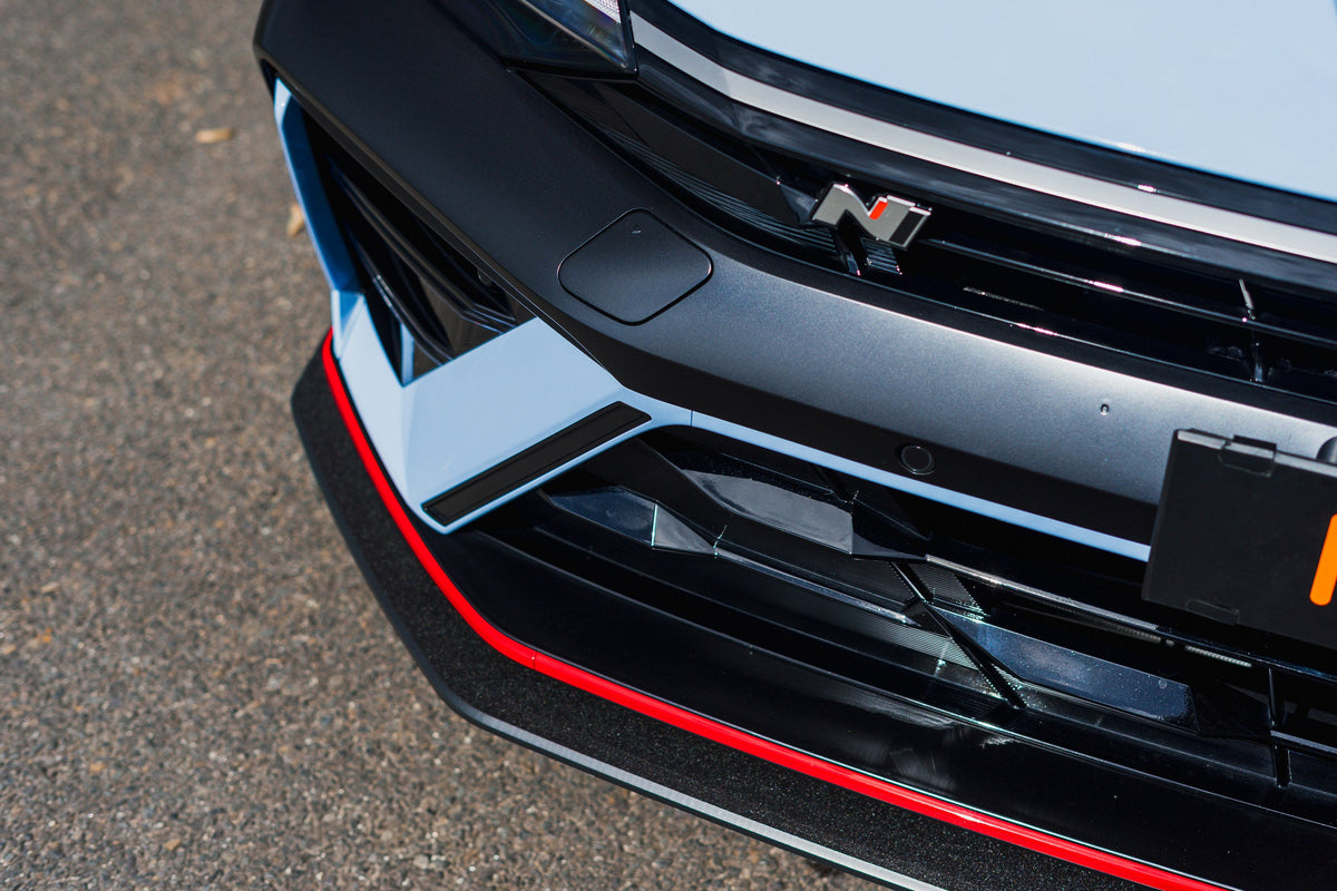 Flow Designs - CN7 V2 Elantra N Sedan Facelift V2 - 2024 Front Lip Splitter &amp; Mounting Brackets (Pair)