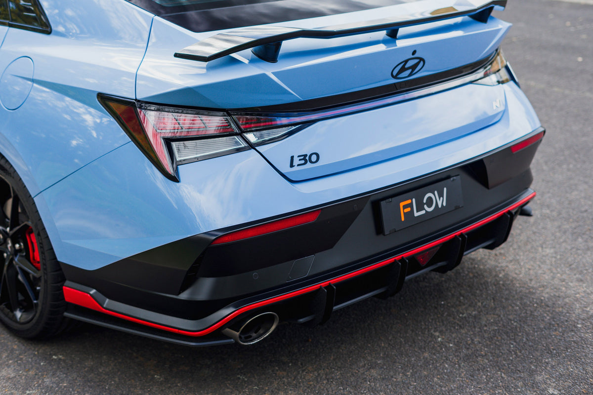 Flow Designs - CN7 V2 Elantra N Sedan Facelift V2 - 2024 Flow-Lock Rear Diffuser