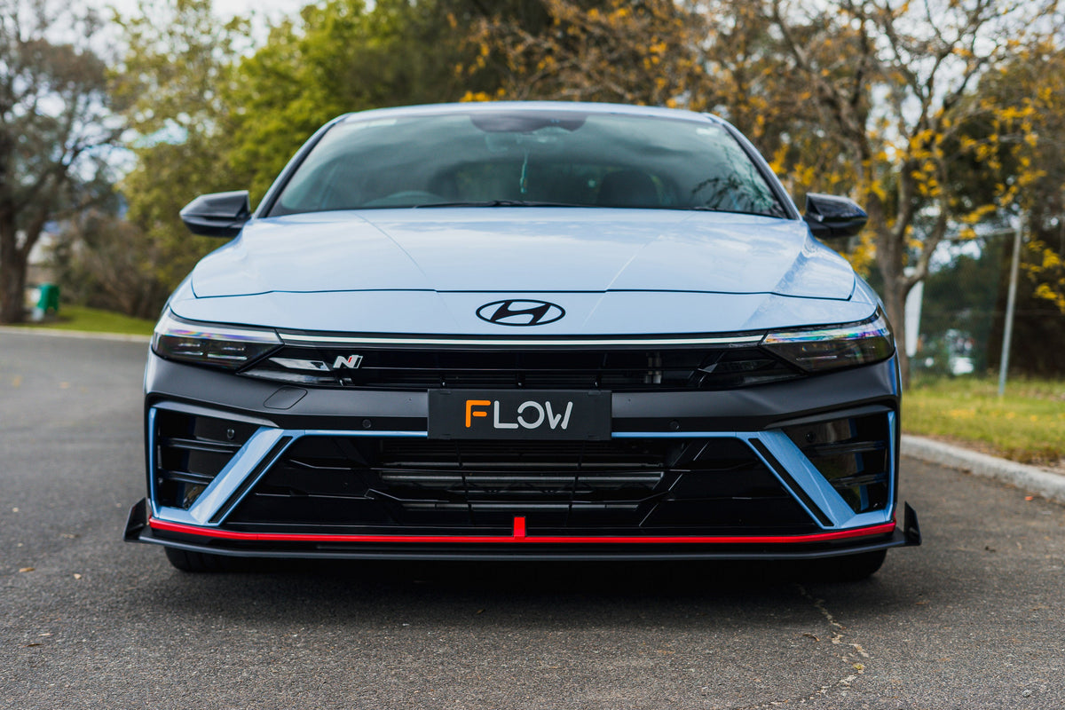 Flow Designs - CN7 V2 Elantra N Sedan Facelift V2 - 2024 Front Lip Splitter Winglets (Pair)
