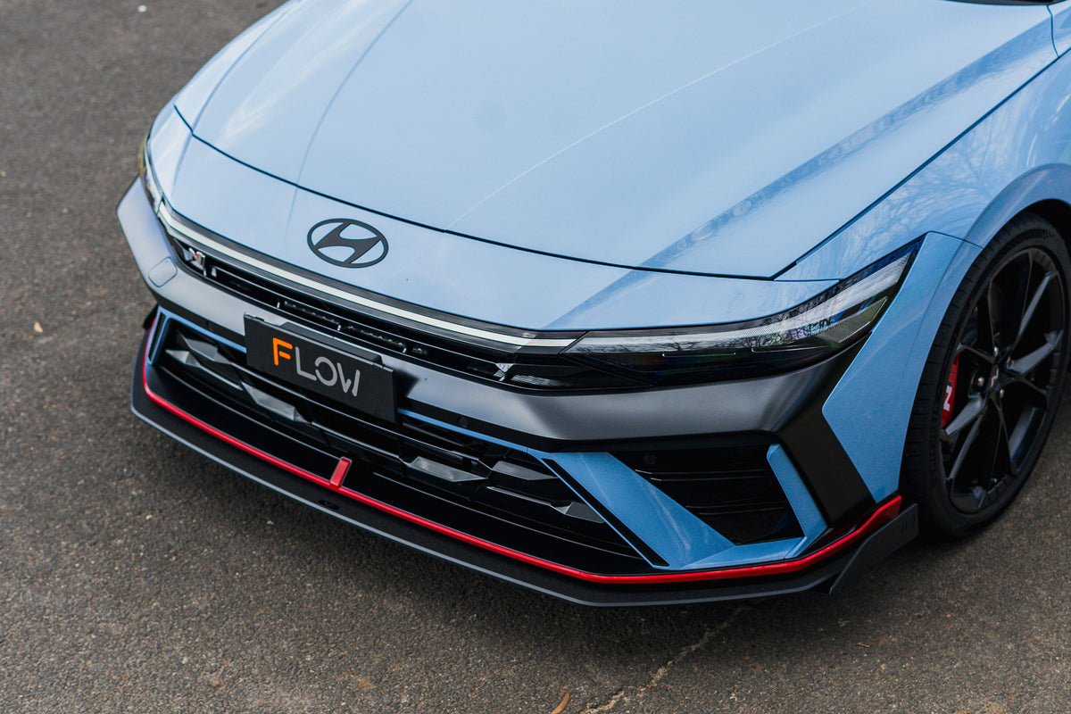 Flow Designs - CN7 V2 Elantra N Sedan Facelift V2 - 2024 Front Lip Splitter Winglets (Pair)