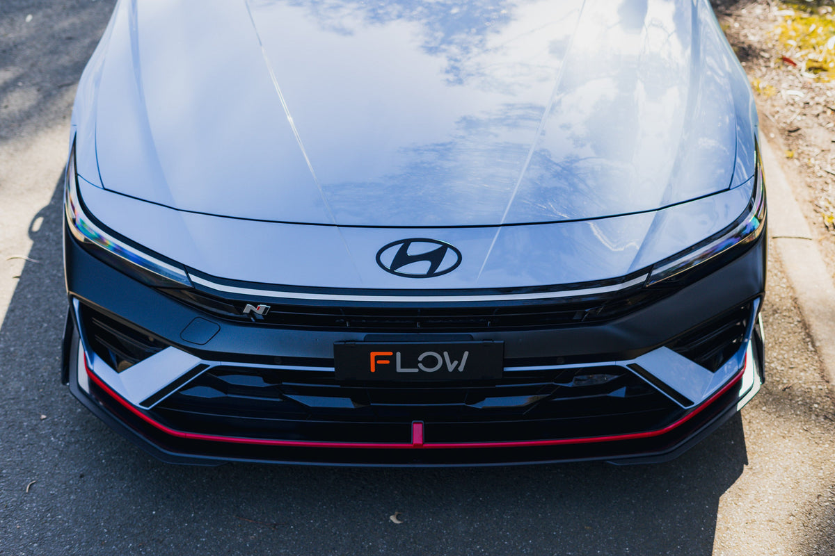 Flow Designs - CN7 V2 Elantra N Sedan Facelift V2 - 2024 Front Lip Splitter &amp; Mounting Brackets (Pair)