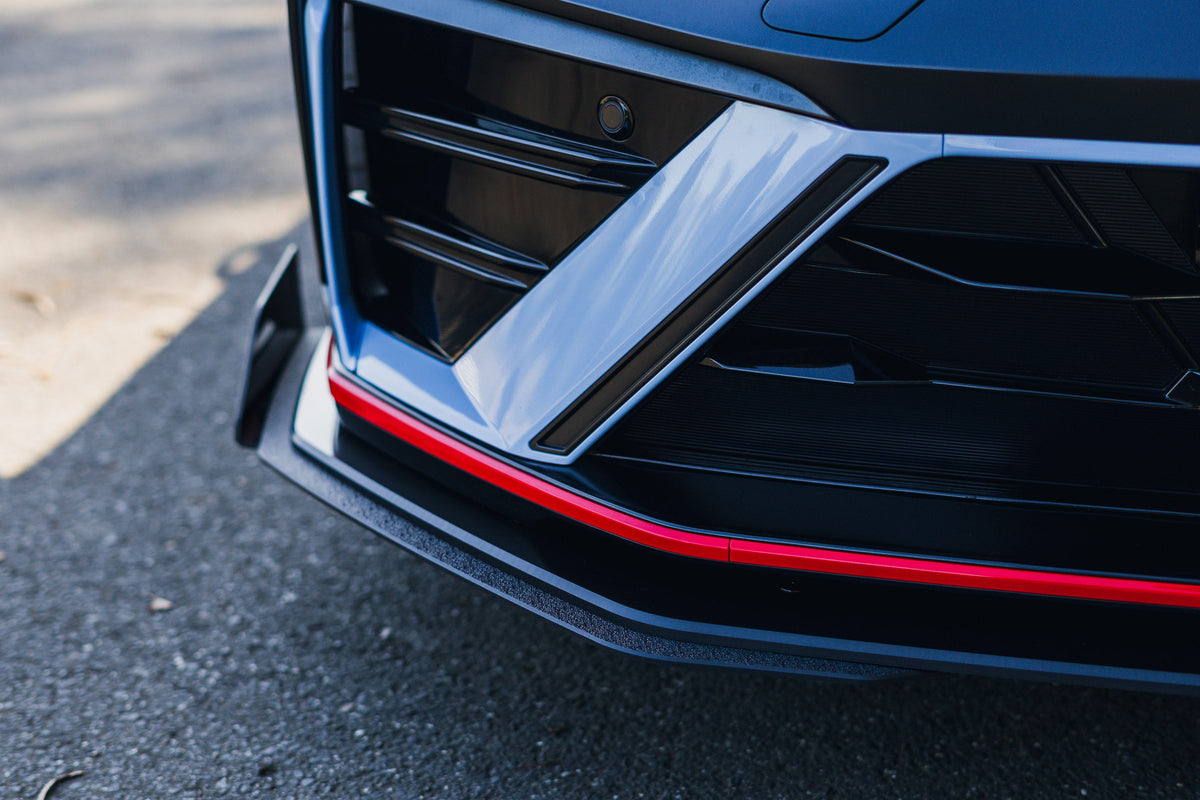 Flow Designs - CN7 V2 Elantra N Sedan Facelift V2 - 2024 Front Lip Splitter &amp; Mounting Brackets (Pair)