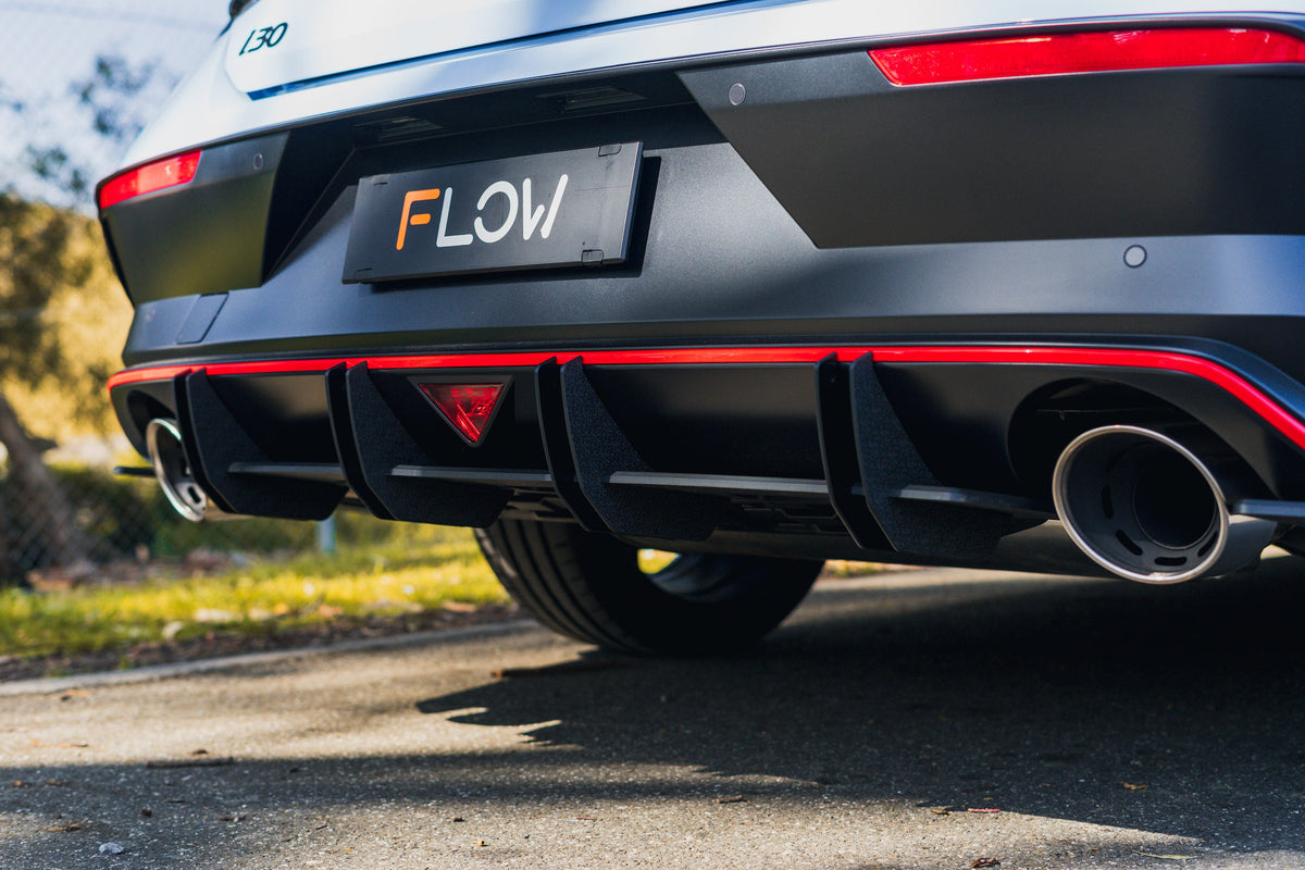 Flow Designs - CN7 V2 Elantra N Sedan Facelift V2 - 2024 Flow-Lock Rear Diffuser