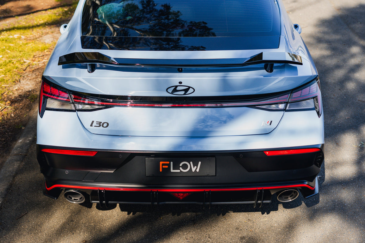 Flow Designs - CN7 V2 Elantra N Sedan Facelift V2 - 2024 Flow-Lock Rear Diffuser