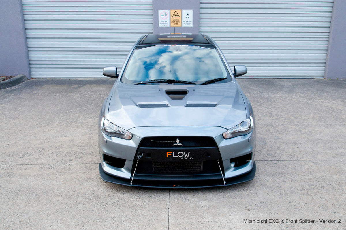 Flow Designs - Lancer Evolution X Full Lip Splitter Set