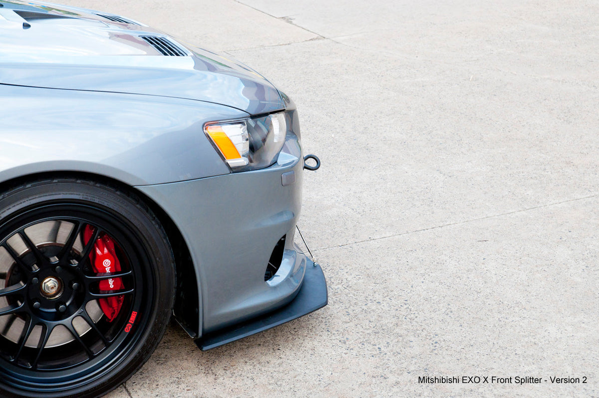 Flow Designs - Lancer Evolution X Full Lip Splitter Set