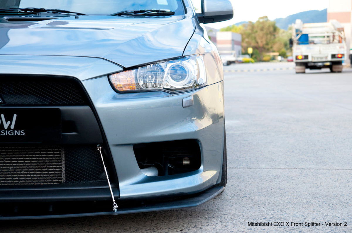 Flow Designs - Lancer Evolution X Full Lip Splitter Set