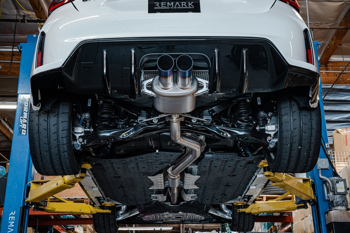 Remark 2023+ Honda Civic Type-R (FL5) Sports Touring Catback Titanium Exhaust/SUS304 Front Pipe - RK-C2076H-09TS