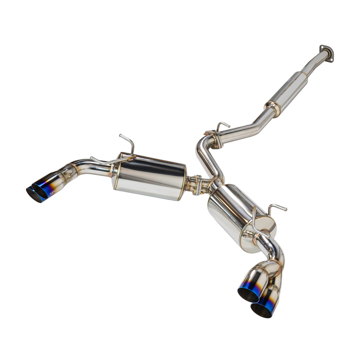 REMARK Sports Touring CatBack Exhaust, Toyota GR86 / Subaru BRZ 2022+, Stainless Steel Tip - RK-C4063T-04