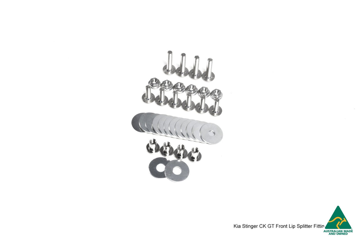 Flow Designs - Stinger CK GT Front Lip Splitter &amp; Bumper Reinforcement Brackets