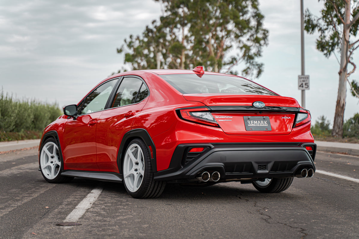 Remark 2022+ Subaru WRX (VB) 3.5in Axleback Exhaust w/ Burnt Stainless Double Wall Tip - RO-TTVB-D