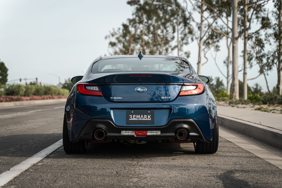 Remark 2022+ Subaru BRZ/Toyota GR86 Axle Back Exhaust w/Titanium Double Wall Tip - RO-TTZ8-D