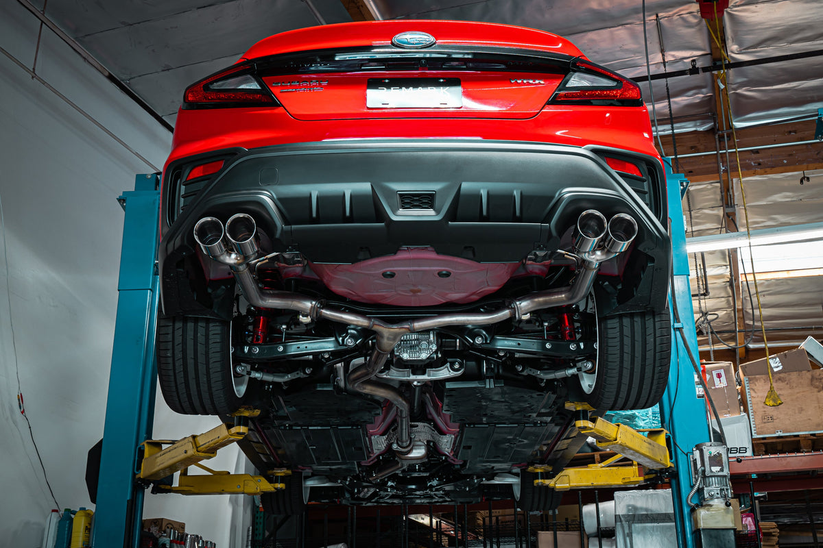 Remark 2022+ Subaru WRX (VB) 3.5in Axleback Exhaust w/ Burnt Stainless Double Wall Tip - RO-TTVB-D