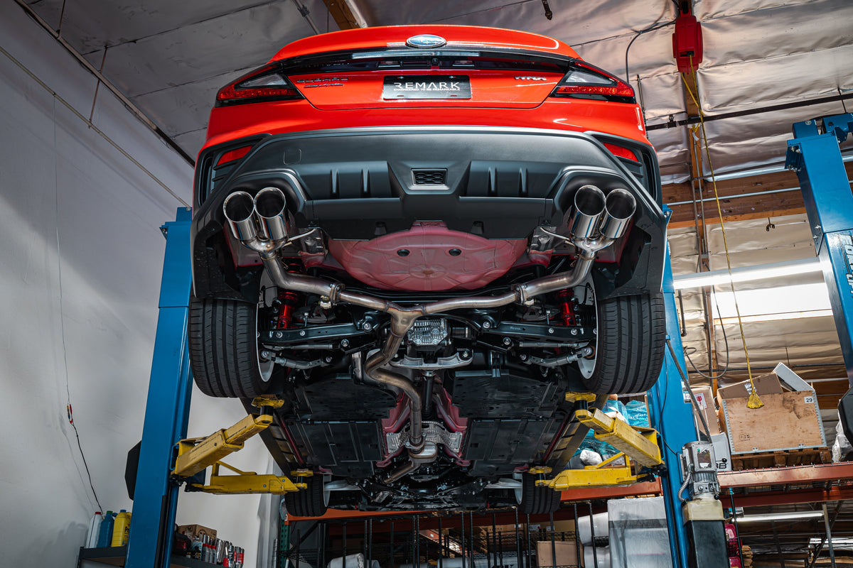 Remark 2022+ Subaru WRX (VB) 4in Axleback Exhaust w/ Stainless Double Wall Tip - RO-TSVB-D4