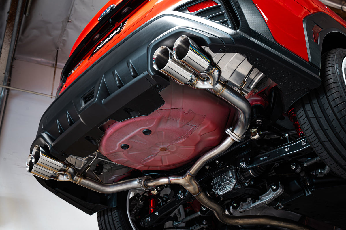 Remark 2022+ Subaru WRX (VB) 4in Axleback Exhaust w/ Stainless Double Wall Tip - RO-TSVB-D4