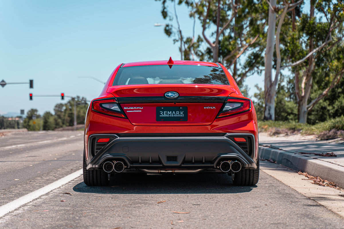 Remark 2022+ Subaru WRX (VB) 4in Axleback Exhaust w/ Stainless Double Wall Tip - RO-TSVB-D4