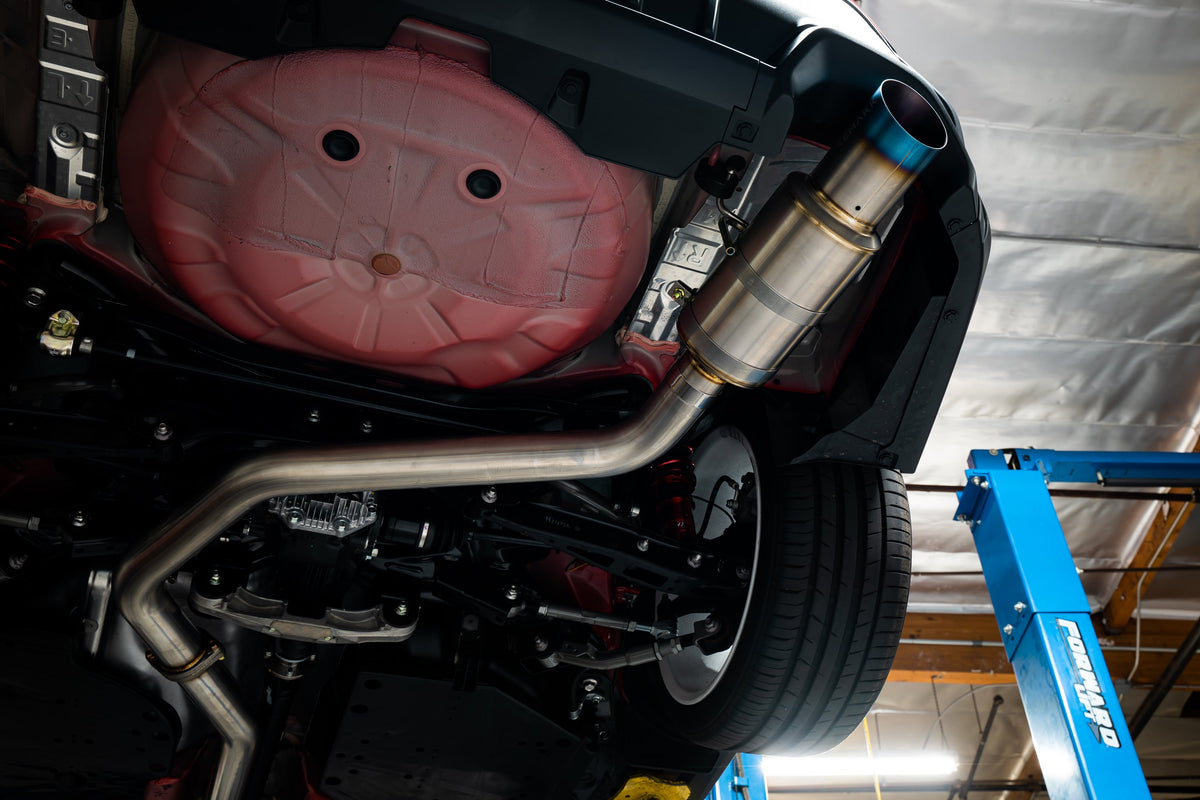 Remark 22+ Subaru WRX (VB) R1 Spec Single-Exit Stainless Catback Exhaust (Resonated) - RK-C1076S-03C