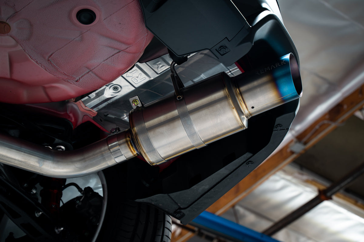 Remark 22+ Subaru WRX (VB) R1 Spec Single-Exit Stainless Catback Exhaust (Resonated) - RK-C1076S-03C