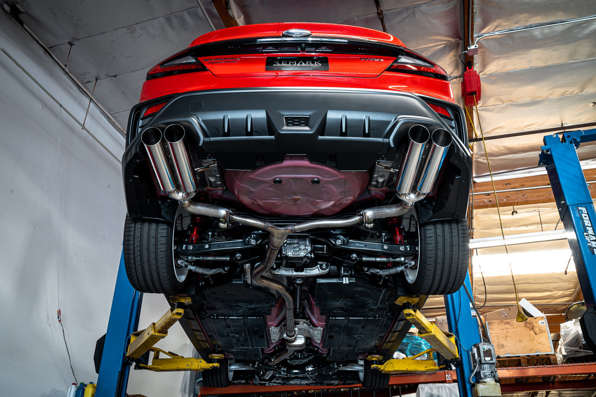 Remark 2022+ Subaru WRX BOSO Edition Axle Back Exhaust w/ Burnt Stainless Tip - RO-TTVB-SL