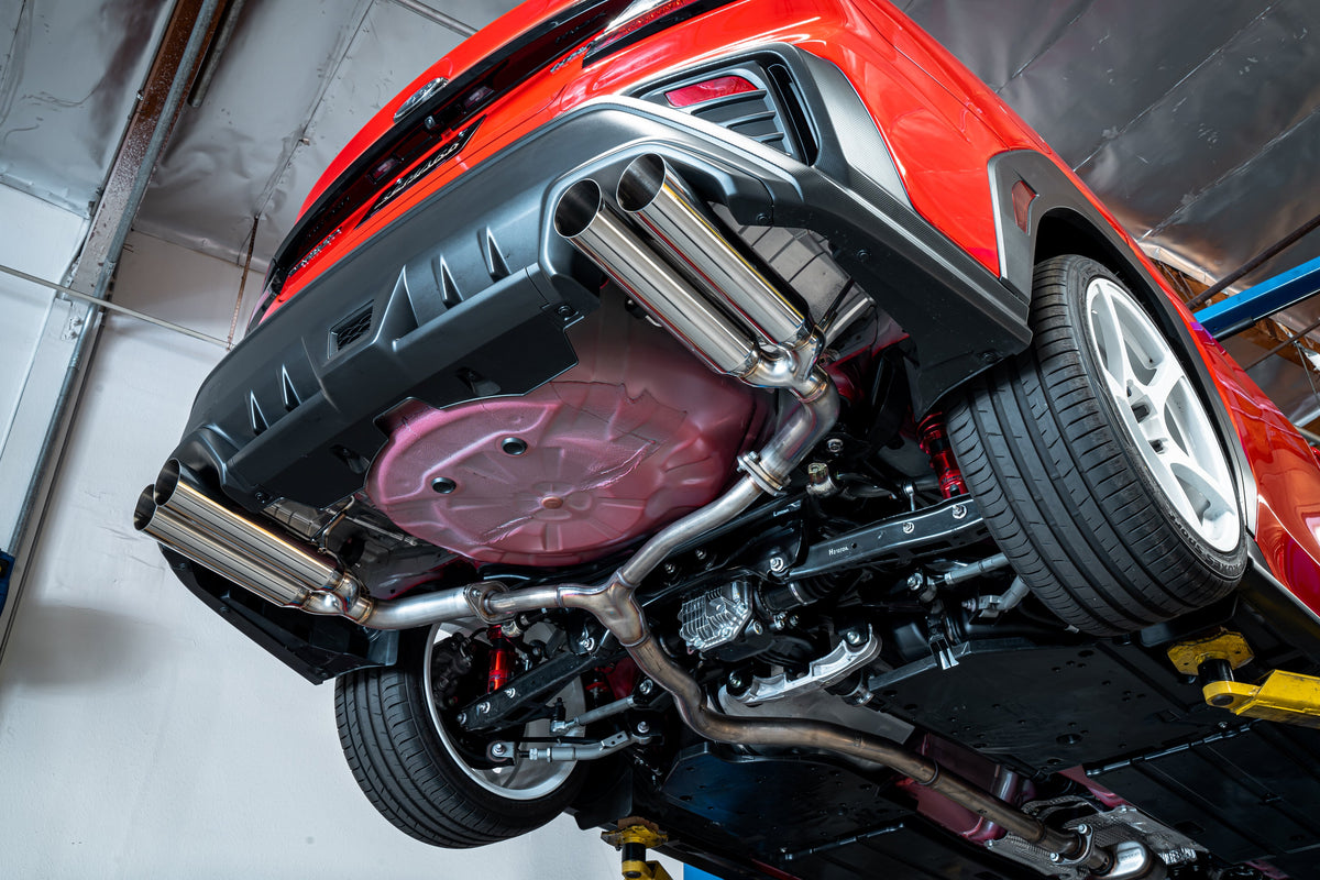 Remark 2022+ Subaru WRX BOSO Edition Axle Back Exhaust w/ Burnt Stainless Tip - RO-TTVB-SL