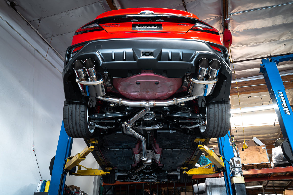 Remark 22+ Subaru WRX (VB) Sports Touring Spec - 4in. SS Quad Tips (Non-Resonated) - RK-C4076S-02