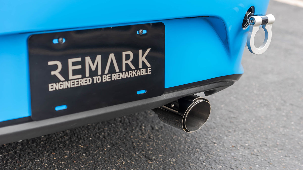 Remark 2015+ Mazda MX-5 ND (A/T) Cat-Back Exhaust w/Stainless Steel Tip Cover - RK-C1063Z-01A
