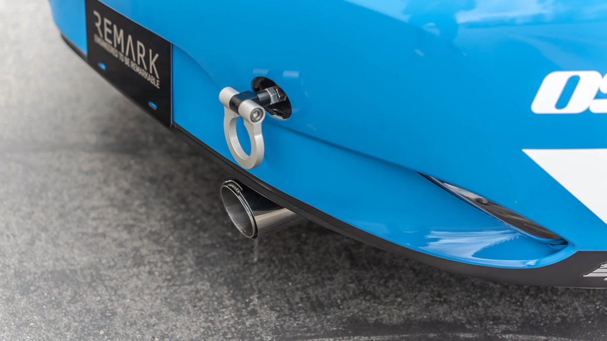 Remark 2015+ Mazda MX-5 ND (A/T) Cat-Back Exhaust w/Stainless Steel Tip Cover - RK-C1063Z-01A