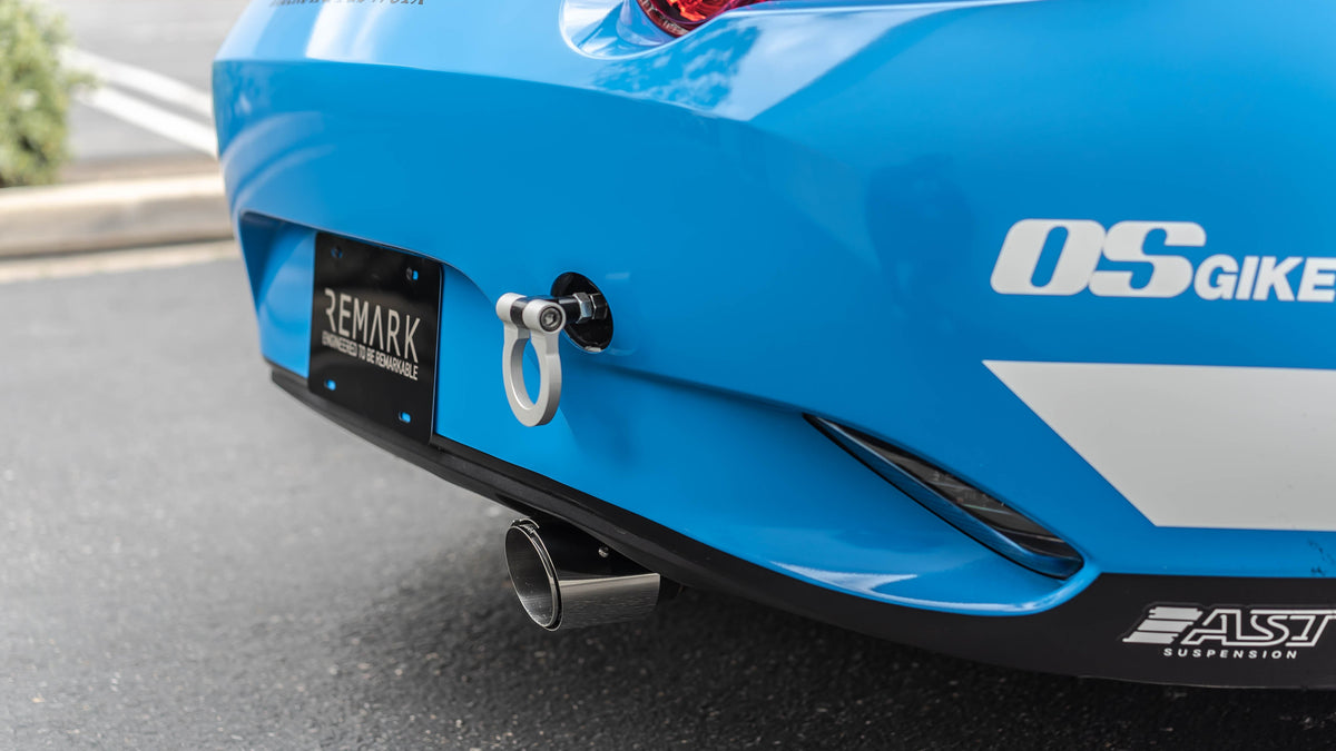 Remark 2015+ Mazda MX-5 ND (A/T) Cat-Back Exhaust w/Stainless Steel Tip Cover - RK-C1063Z-01A