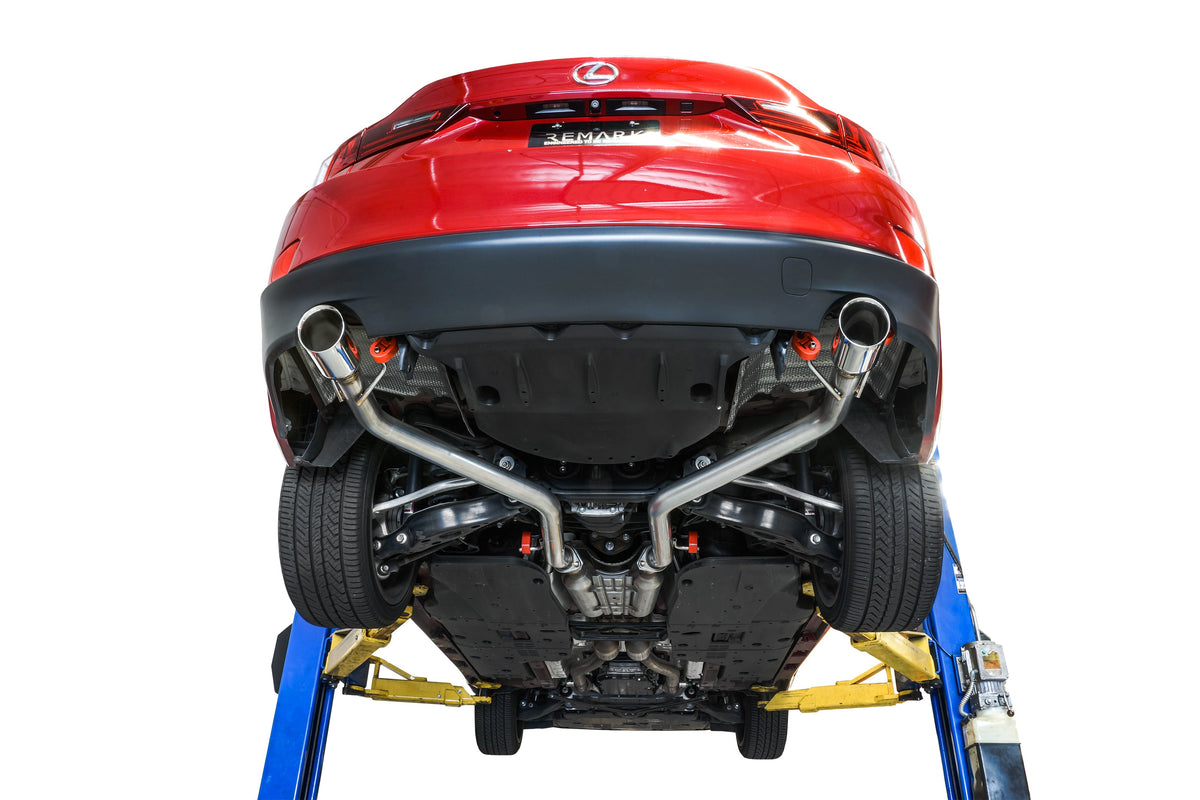 Remark 14-16 Lexus IS200T/IS300/IS350 Axle Back Exhaust w/Titanium Stainless Single Wall Tip - RO-TTE2-S