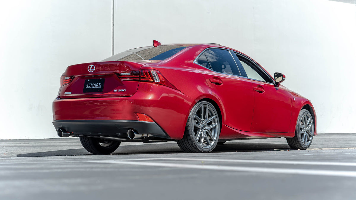 Remark 14-16 Lexus IS200T/IS300/IS350 Axle Back Exhaust w/Titanium Stainless Single Wall Tip - RO-TTE2-S