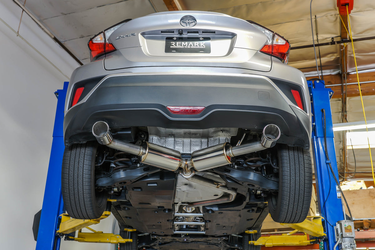 Remark 2018+ Toyota C-HR Cat-Back Remark Exhaust w/Stainless Steel Tip Cover - RK-C2063T-02