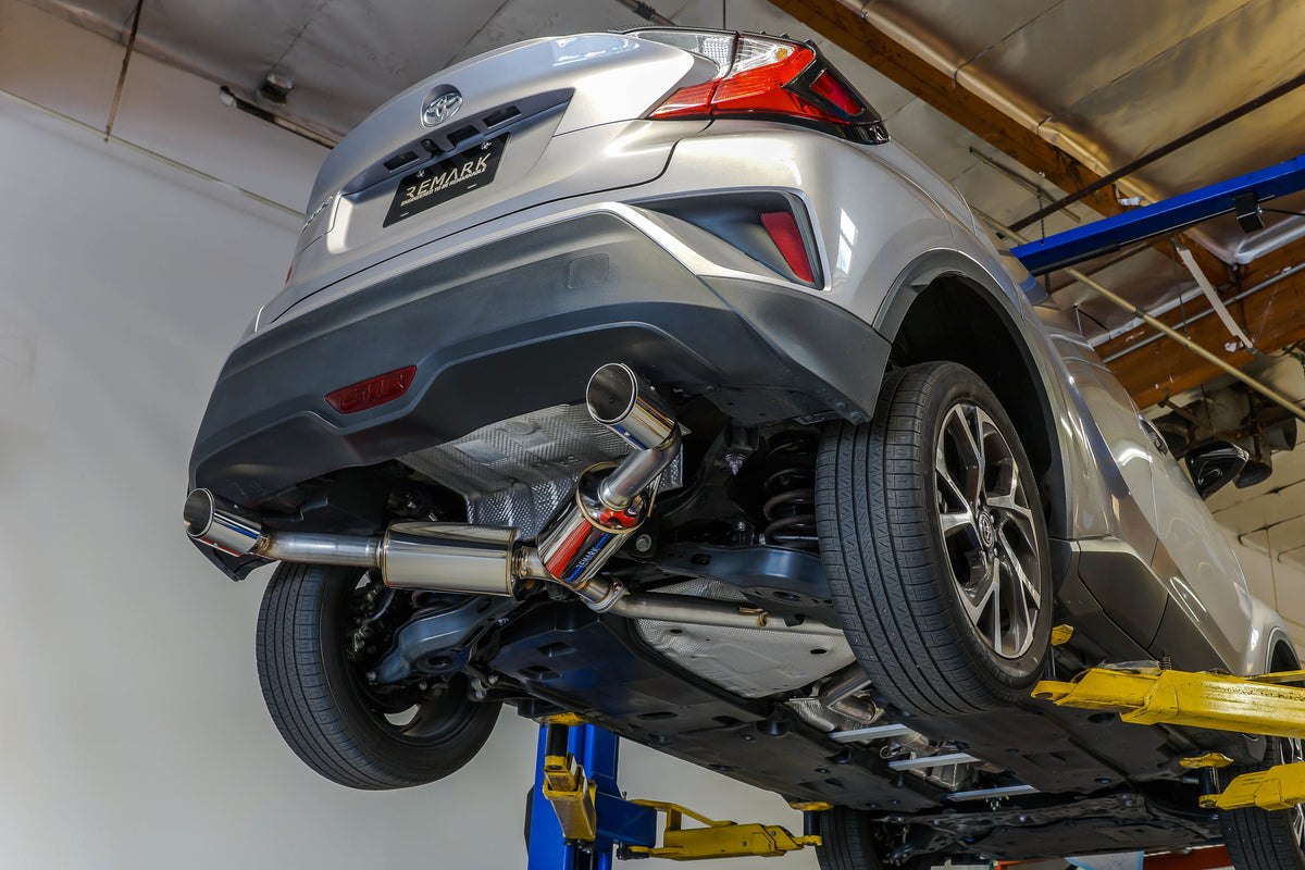 Remark 2018+ Toyota C-HR Cat-Back Remark Exhaust w/Stainless Steel Tip Cover - RK-C2063T-02