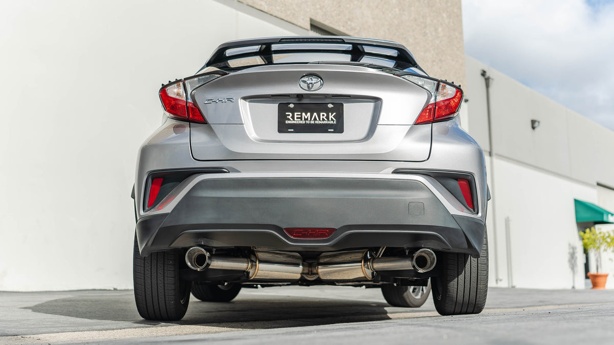 Remark 2018+ Toyota C-HR Cat-Back Remark Exhaust w/Stainless Steel Tip Cover - RK-C2063T-02