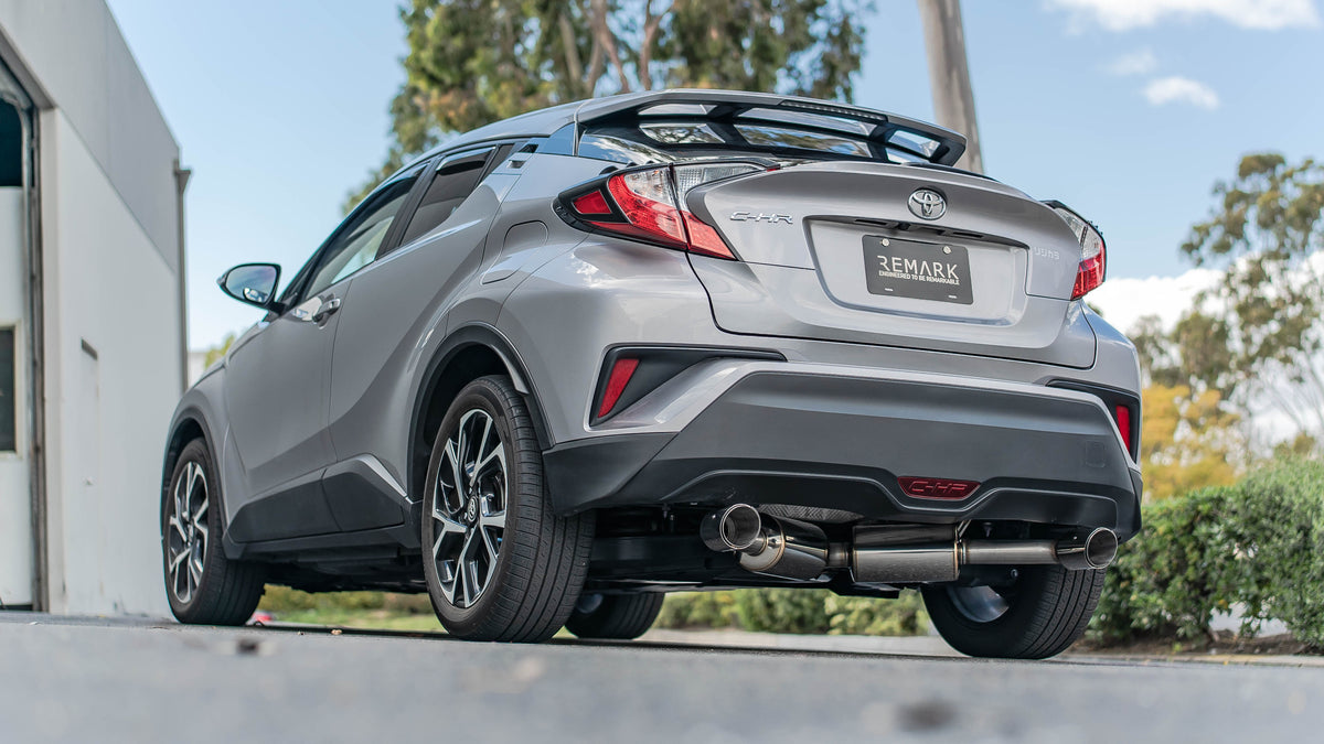 Remark 2018+ Toyota C-HR Cat-Back Remark Exhaust w/Stainless Steel Tip Cover - RK-C2063T-02