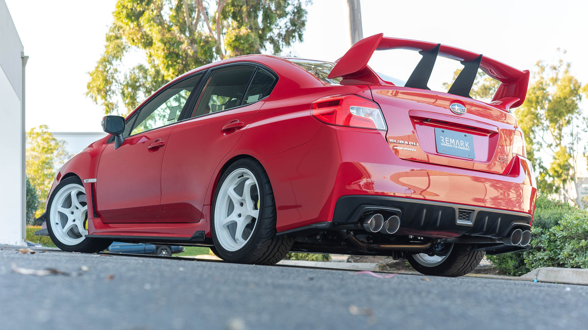 Remark 2015+ Subaru WRX STi VA Axle Back Exhaust w/Stainless Steel Double Wall Tip 4in - RO-TSVA-D4